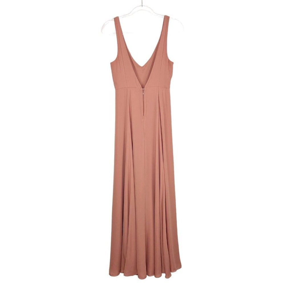 Show Me Your MuMu Jenn Maxi Dress Women’s Size Small Rustic Mauve Blush Wedding - Picture 2 of 13